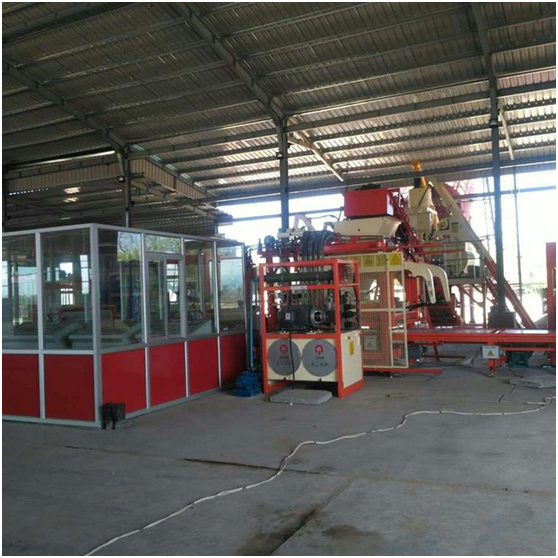 水泥制磚機的物料配比情況